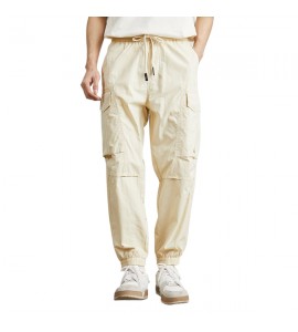 2024 Pantaloni Casual Sciolto Moda Cotone Dritto Uomini - JJ5010