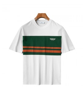 2024 A Righe Girocollo T-Shirt Sciolto Girocollo Tempo Libero Uomini - XHL91079