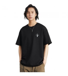 2024 Sciolto T-Shirt Moda Stampate Tempo Libero Girocollo Uomini - IM2852