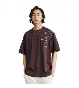 2024 Ricamo T-Shirt Sciolto Girocollo Sciolto Tempo Libero Uomini - FC9230