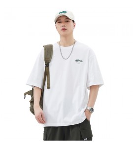 2024 Cotone T-Shirt Stampate Girocollo Tempo Libero Sciolto Uomini - XZ6226