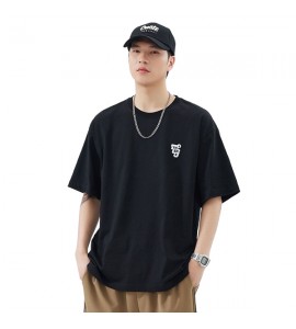 2024 T-Shirt Cotone Tempo Libero Sciolto Girocollo Uomini - XZ6210