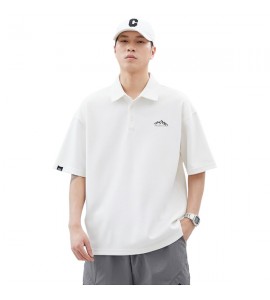 2024 Cotone Polo Ricamo Sciolto Con Colletto Risvoltato Tempo Libero Uomini - Z6278