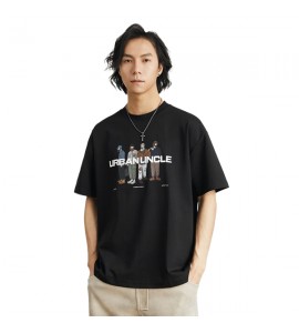 2024 Stampate T-Shirt Sciolto Tempo Libero Girocollo Uomini - NDP8030