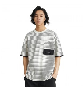 2024 A Righe T-Shirt Sciolto Girocollo Tempo Libero Moda Uomini - XB7151