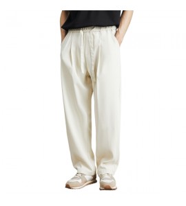 2024 Seta di Ghiaccio Sottile e Leggero Sciolto Dritto Pantaloni Casual Uomini - ZW0308