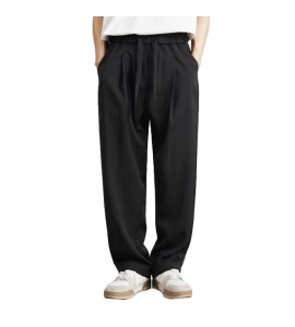 2024 Seta di Ghiaccio Sottile e Leggero Sciolto Dritto Pantaloni Casual Uomini - ZW0308