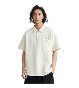 2024 Style Chinois Ricamo Polo Senso Progettuale Con Colletto Risvoltato - ZW0715