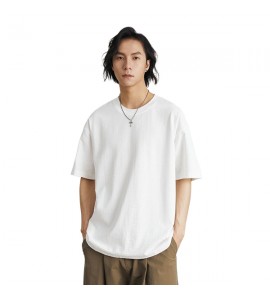 2024 T-Shirt Sottile e Leggero Tempo Libero Sciolto Girocollo Uomini - XB7156