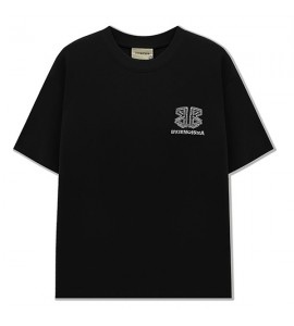 2024 Cotone T-Shirt Ricamo Sciolto Girocollo Tempo Libero Uomini - ZW0571