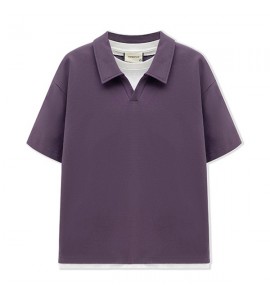 2024 Senso di Lusso Polo Sciolto Tempo Libero Con Colletto Risvoltato Uomini - ZW0726