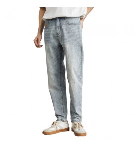 2024 Sottile e Leggero Jeans Retro Sciolto Dritto Tempo Libero Uomini - SK1012-1