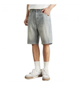2024 Retro Sciolto Denim Short Dritto Semplice Tempo Libero Uomini - YJH2620