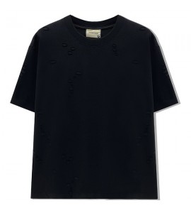 2024 Senso Progettuale T-Shirt Girocollo Sciolto Tempo Libero Uomini - ZW0670