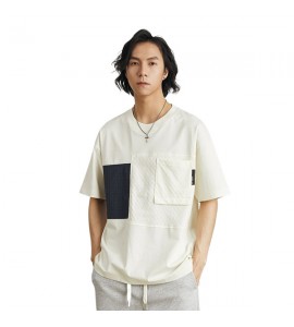 2024 T-Shirt Sciolto Girocollo Tempo Libero Moda Senso Progettuale Uomini - XB7141