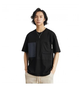 2024 T-Shirt Sciolto Girocollo Tempo Libero Moda Senso Progettuale Uomini - XB7141