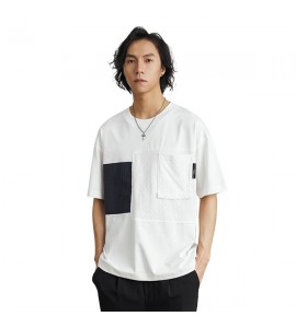 2024 T-Shirt Sciolto Girocollo Tempo Libero Moda Senso Progettuale Uomini - XB7141