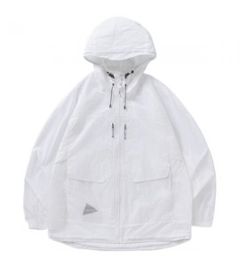 2024 Sottile e Leggero Giacche a Vento Protezione Solare Con Cappuccio Uomini - F8823