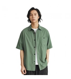 2024 Senso di Lusso A Righe Camicie Sciolto Con Colletto Risvoltato Uomini - XB7307