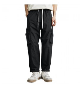 2024 Sottile e Leggero Pantaloni Casual Sciolto Cotone Tasca Uomini - XG8899