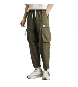 2024 Sottile e Leggero Pantaloni Casual Sciolto Cotone Tasca Uomini - XG8899