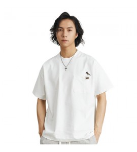 2024 Ricamo T-Shirt Sciolto Tempo Libero Girocollo Moda Uomini - MS6006