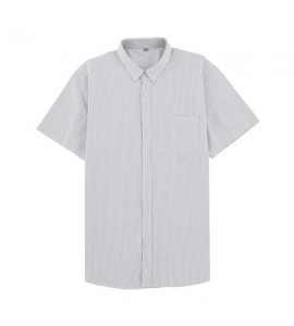 2024 A Righe Camicie Tempo Libero Con Colletto Risvoltato Uomini - D2001