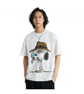 2024 Tempo Libero Stampate Sciolto T-Shirt Cartone Animato Girocollo - XB7112