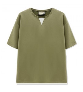 2024 Senso Progettuale T-Shirt Girocollo Sciolto Tempo Libero Uomini - ZW0678