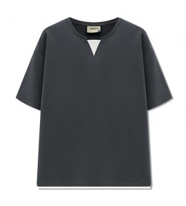 2024 Senso Progettuale T-Shirt Girocollo Sciolto Tempo Libero Uomini - ZW0678