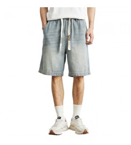 2024 Tempo Libero Sciolto Denim Short Semplice Dritto Uomini - YJH2611