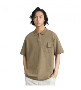 2024 Cotone Polo Semplice Con Colletto Risvoltato Sciolto Uomini - SD6135