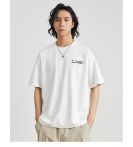 2024 Stampate T-Shirt Sciolto Girocollo Tempo Libero Uomini - BJ8821