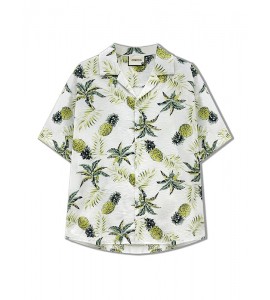 2024 Seta di Ghiaccio Camicie Sciolto Con Colletto Risvoltato Uomini - ZW0819