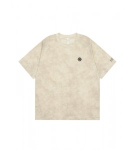 2024 Ricamo T-Shirt Retro Girocollo Sciolto Tempo Libero Uomini - P2M7176