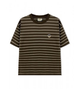 2024 A Righe T-Shirt Ricamo Girocollo Sciolto Tempo Libero Uomini - ZW0659-1