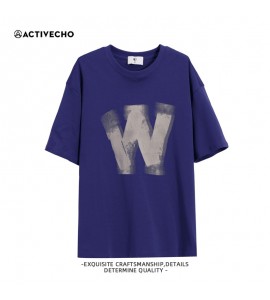 2024 Stampate T-Shirt Sottile e Leggero Girocollo Sciolto Uomini - KPS5651