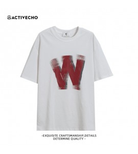 2024 Stampate T-Shirt Sottile e Leggero Girocollo Sciolto Uomini - KPS5651