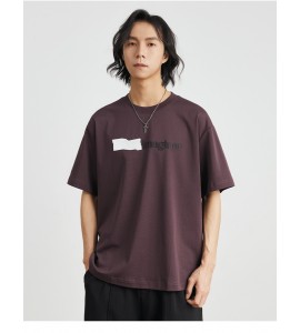 2024 Stampate T-Shirt Moda Girocollo Tempo Libero Sciolto Uomini - ZW0608-1