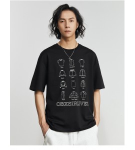 2024 Sottile e Leggero T-Shirt Stampate Sciolto Semplice Uomini - KPS5121