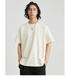 2024 T-Shirt Ricamo Girocollo Sciolto Tempo Libero Stampate Uomini - ZW0615-1