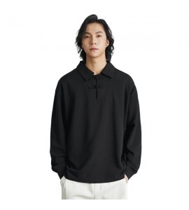 2024 Tempo Libero Polo Con Colletto Risvoltato Maniche Lunghe Uomini - ZW0120