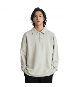 2024 Tempo Libero Polo Con Colletto Risvoltato Maniche Lunghe Uomini - ZW0120