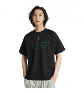 2024 Sciolto Cotone T-Shirt Ricamate Girocollo Uomini - TPH86031